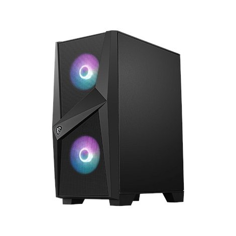 MSI MAG FORGE 100R PC Case, Mid-Tower, USB 3.2, Black | MSI | MSI MAG FORGE 100R | Black | ATX | Power supply included No - 3